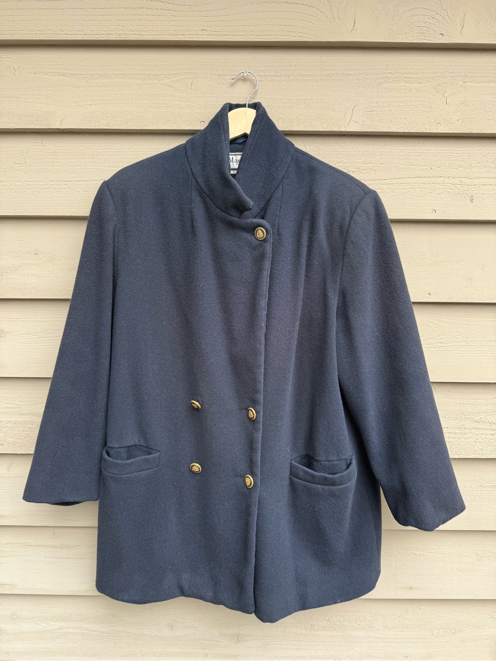 Mackintosh Of New England Red Wool Coat